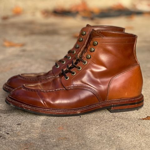 Grant Stone Ottawa Boot in Horween Honey Glazed Shell Cordovan