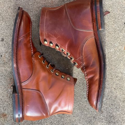 Grant Stone Ottawa Boot in Horween Honey Glazed Shell Cordovan