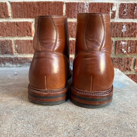 View photo of Grant Stone Ottawa Boot in Horween Honey Glazed Shell Cordovan