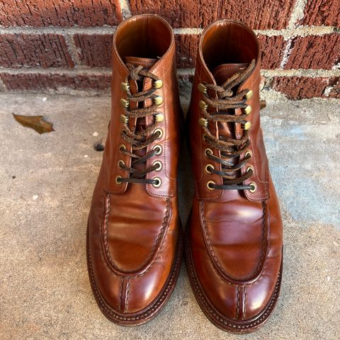 Grant Stone Ottawa Boot in Horween Honey Glazed Shell Cordovan