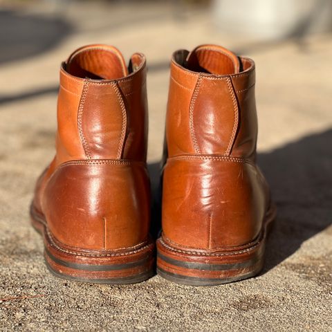 View photo of Grant Stone Ottawa Boot in Horween Honey Glazed Shell Cordovan