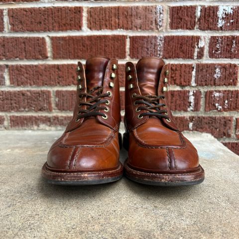 View photo of Grant Stone Ottawa Boot in Horween Honey Glazed Shell Cordovan