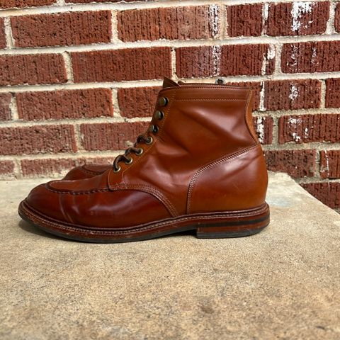 View photo of Grant Stone Ottawa Boot in Horween Honey Glazed Shell Cordovan