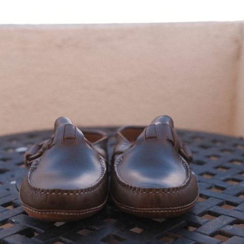 Quoddy Ring Mule in Horween Olive Chromexcel
