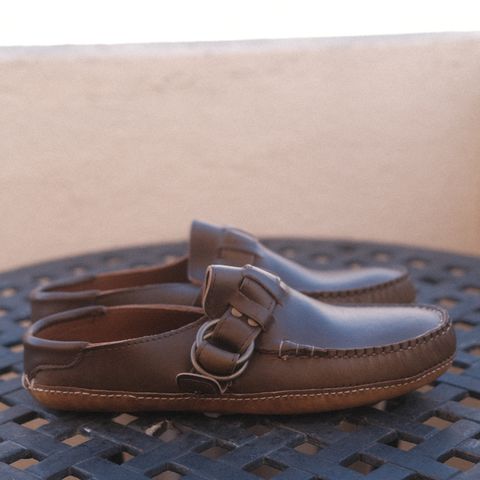 Quoddy Ring Mule in Horween Olive Chromexcel