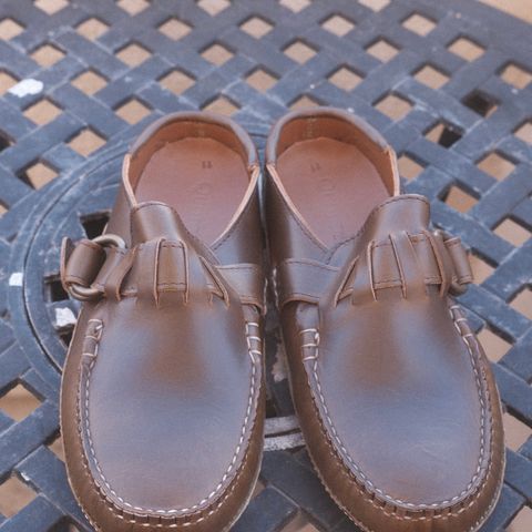 Quoddy Ring Mule in Horween Olive Chromexcel