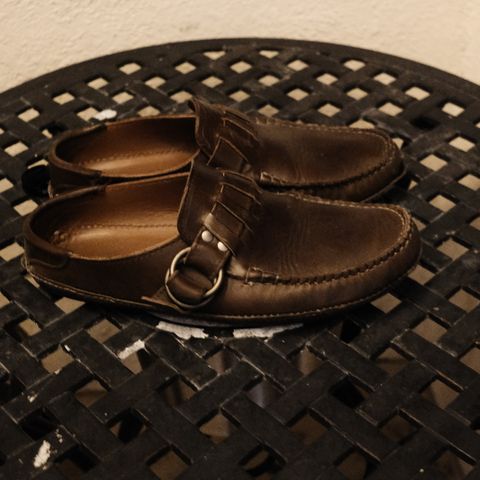 Quoddy Ring Mule in Horween Olive Chromexcel