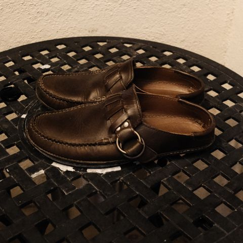 Quoddy Ring Mule in Horween Olive Chromexcel