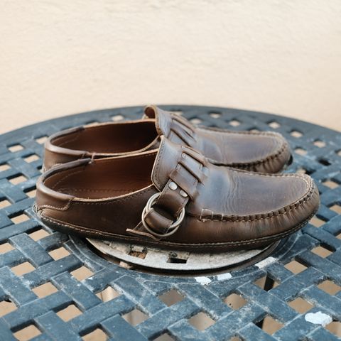 Quoddy Ring Mule in Horween Olive Chromexcel