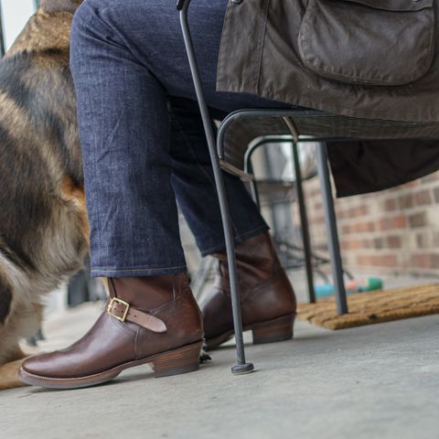 Clinch Engineer Boots 11-Inch Height in Natural Horsebutt