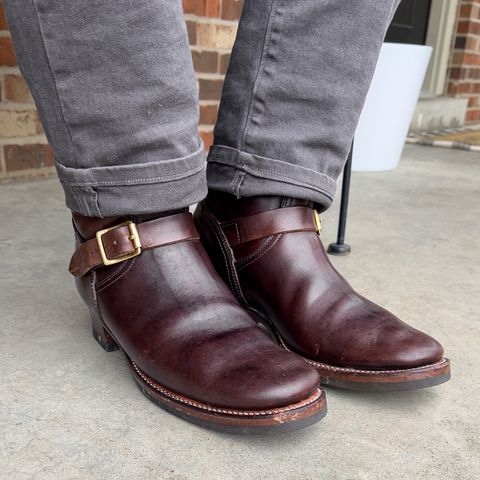 Clinch Engineer Boots 11-Inch Height in Natural Horsebutt