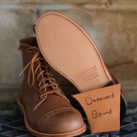 Oak Street Bootmakers Trench Boot in Horween Natural Chromexcel