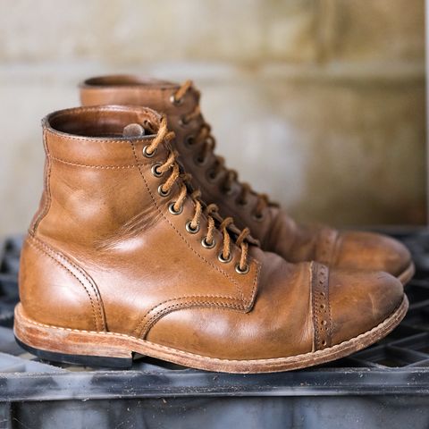 Oak Street Bootmakers Trench Boot in Horween Natural Chromexcel