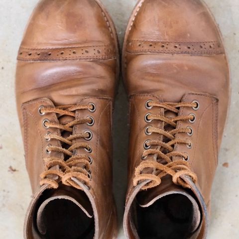 Oak Street Bootmakers Trench Boot in Horween Natural Chromexcel
