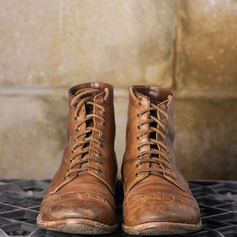 Oak Street Bootmakers Trench Boot in Horween Natural Chromexcel
