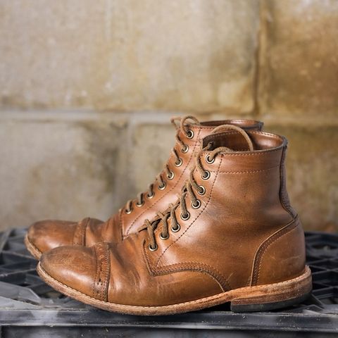 Oak Street Bootmakers Trench Boot in Horween Natural Chromexcel