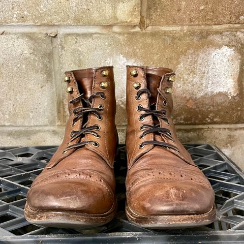 Oak Street Bootmakers Trench Boot in Horween Natural Chromexcel