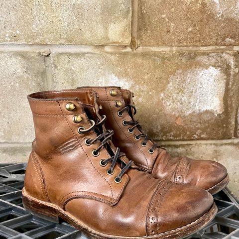 Oak Street Bootmakers Trench Boot in Horween Natural Chromexcel