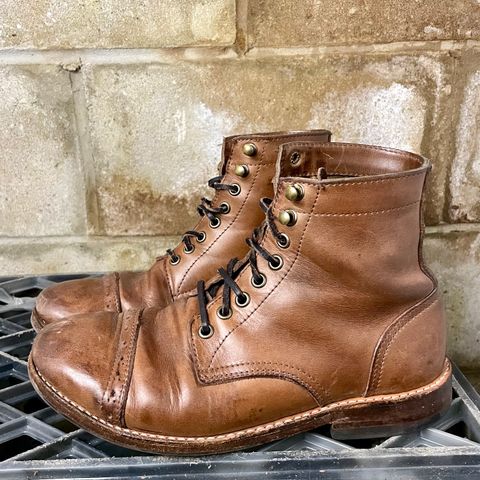 Oak Street Bootmakers Trench Boot in Horween Natural Chromexcel