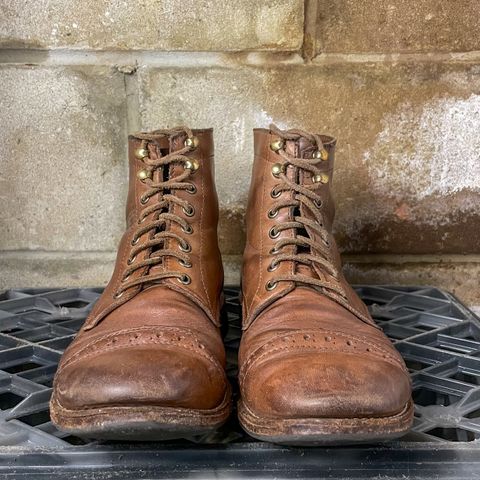 Oak Street Bootmakers Trench Boot in Horween Natural Chromexcel