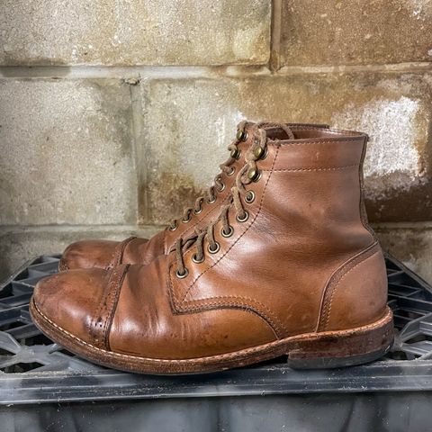 Oak Street Bootmakers Trench Boot in Horween Natural Chromexcel