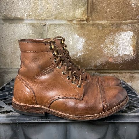 Oak Street Bootmakers Trench Boot in Horween Natural Chromexcel