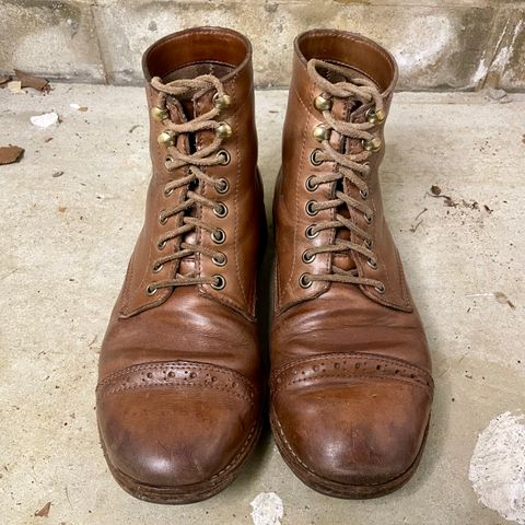 Oak Street Bootmakers Trench Boot in Horween Natural Chromexcel