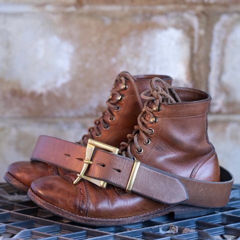 Oak Street Bootmakers Trench Boot in Horween Natural Chromexcel