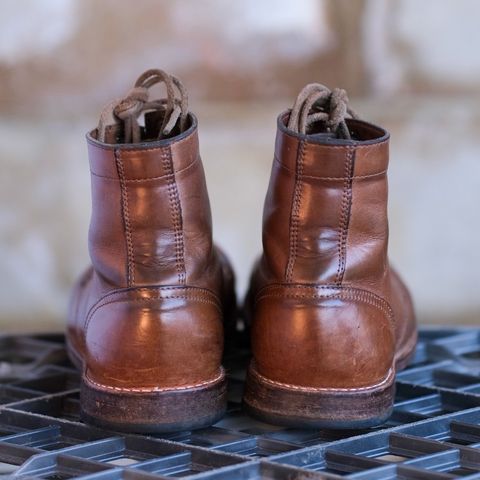 Oak Street Bootmakers Trench Boot in Horween Natural Chromexcel