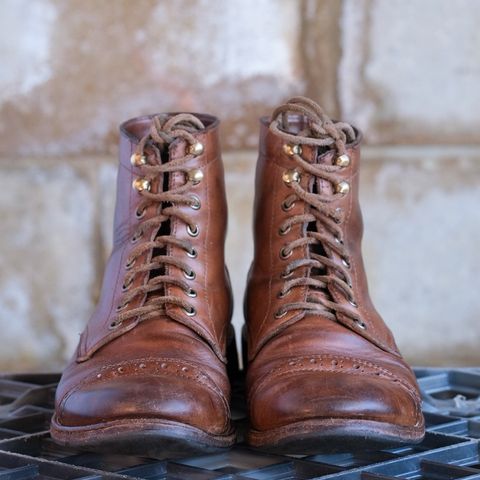 Oak Street Bootmakers Trench Boot in Horween Natural Chromexcel