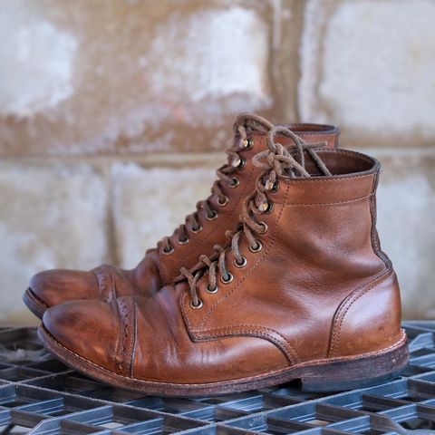 Oak Street Bootmakers Trench Boot in Horween Natural Chromexcel