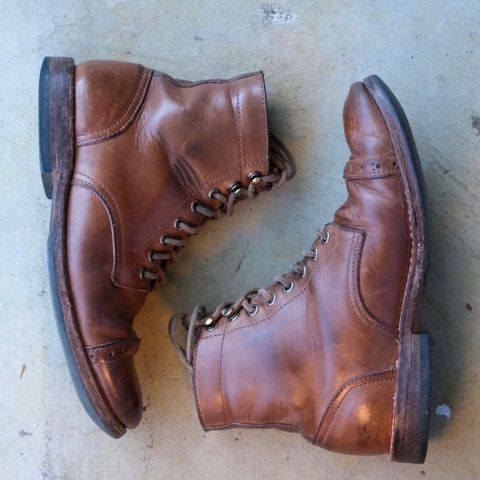 Oak Street Bootmakers Trench Boot in Horween Natural Chromexcel