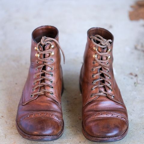 Oak Street Bootmakers Trench Boot in Horween Natural Chromexcel
