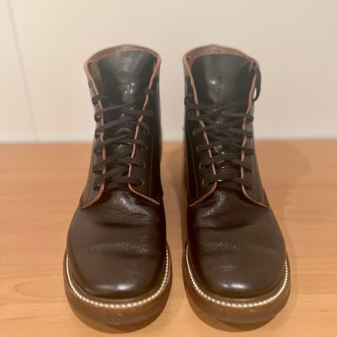 John Lofgren M-43 Service Shoes in Shinki Black Teacore Horsebutt