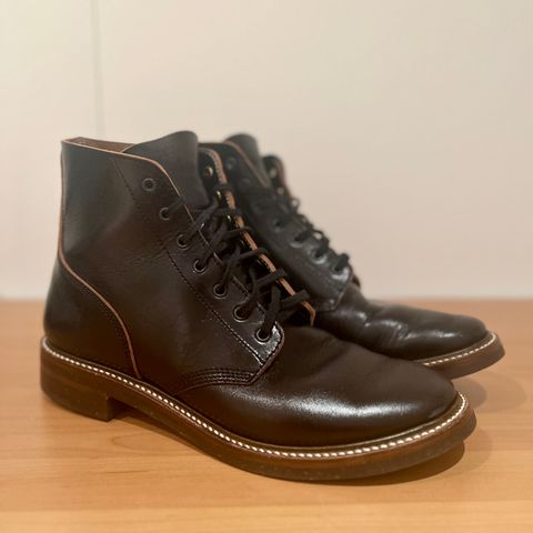 John Lofgren M-43 Service Shoes in Shinki Black Teacore Horsebutt