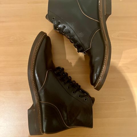 John Lofgren M-43 Service Shoes in Shinki Black Teacore Horsebutt
