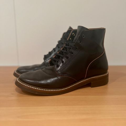John Lofgren M-43 Service Shoes in Shinki Black Teacore Horsebutt