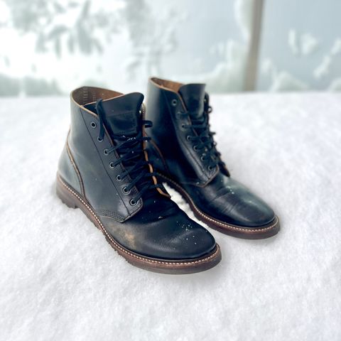 John Lofgren M-43 Service Shoes in Shinki Black Teacore Horsebutt
