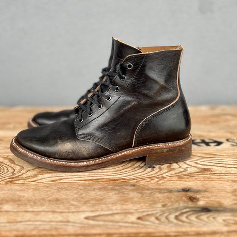 John Lofgren M-43 Service Shoes in Shinki Black Teacore Horsebutt