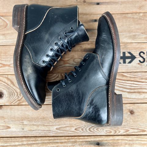 John Lofgren M-43 Service Shoes in Shinki Black Teacore Horsebutt
