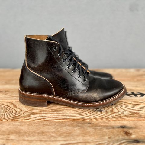John Lofgren M-43 Service Shoes in Shinki Black Teacore Horsebutt