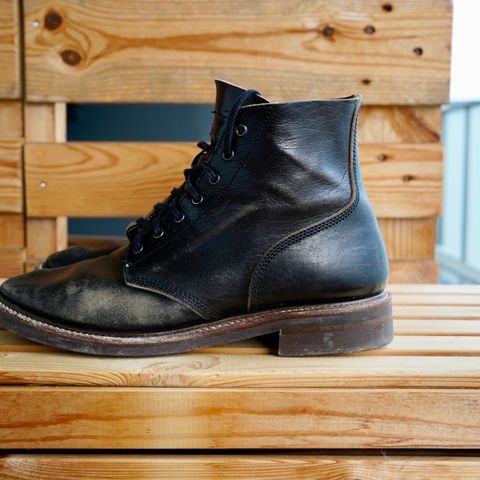 John Lofgren M-43 Service Shoes in Shinki Black Teacore Horsebutt