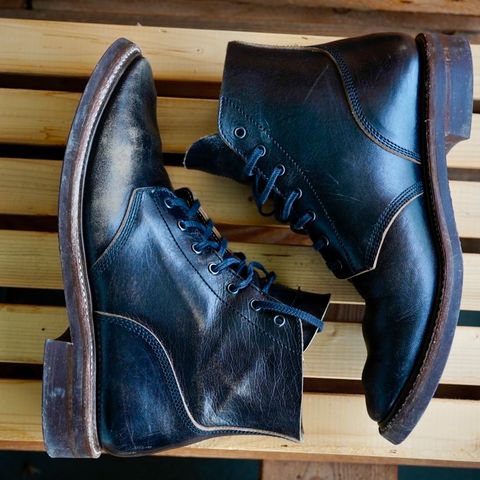 John Lofgren M-43 Service Shoes in Shinki Black Teacore Horsebutt