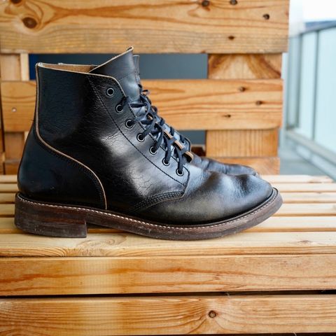John Lofgren M-43 Service Shoes in Shinki Black Teacore Horsebutt