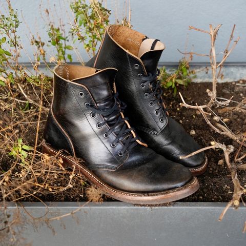John Lofgren M-43 Service Shoes in Shinki Black Teacore Horsebutt