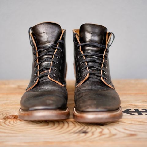 John Lofgren M-43 Service Shoes in Shinki Black Teacore Horsebutt