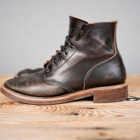 John Lofgren M-43 Service Shoes in Shinki Black Teacore Horsebutt