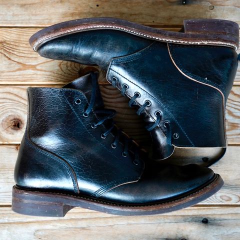 John Lofgren M-43 Service Shoes in Shinki Black Teacore Horsebutt
