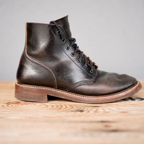 John Lofgren M-43 Service Shoes in Shinki Black Teacore Horsebutt