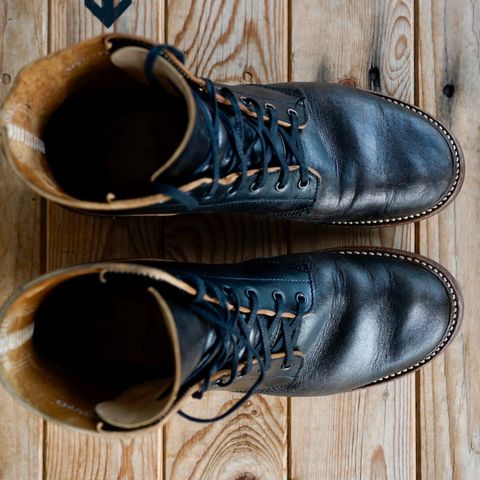 John Lofgren M-43 Service Shoes in Shinki Black Teacore Horsebutt